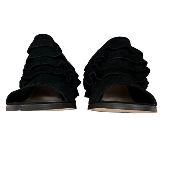 SOLE SOCIETY the FRANNIE Sandal Chunky Heel Open Toe Mules in Black Women's 9.5 - Picture 6 of 13